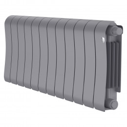 Радиатор биметаллический Royal Thermo Infinity 300 Silver Satin VR80 12 секций, нижнее подключение