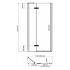 WasserKRAFT Душевая дверь Aller 10H05LBLACK MATT