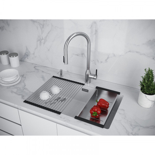Мойка для кухни Paulmark Lumi UNI LU74-WH 74x46 белый