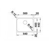 Мойка кухонная Blanco Solis 500-U 526122 хром
