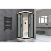 Royal Bath Душевая кабина HP RB 90HP6-GC-BL 90x90 стекло матовое профиль черный матовый