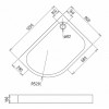 Gemy Поддон для душа ST18 R