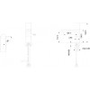 Смеситель для раковины Bravat F1440577BW-RBG-ENG 285585 черный/золото