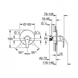 Смеситель для душа Grohe Eurosmart 33556002