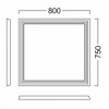 Kerama Marazzi Мебель для ванной Pompei 80, 3 ящика, белая