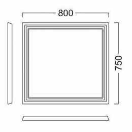 Kerama Marazzi Мебель для ванной Pompei 80, 3 ящика, белая