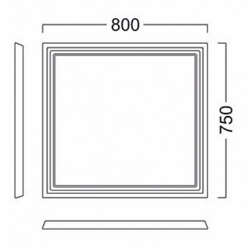 Kerama Marazzi Мебель для ванной Pompei 80, 3 ящика, белая