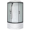 Royal Bath Душевая кабина Practic RB 90BK1-M-BL 90x90 стекло рифленое профиль черный матовый