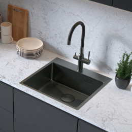 Мойка для кухни Lemark Janga 9936111 54x51 графит