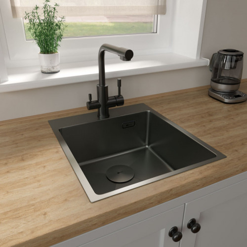 Мойка для кухни Lemark Janga 9936103 51x44 графит