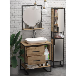 Зеркало 1Marka Grunge Loft 60П круглое