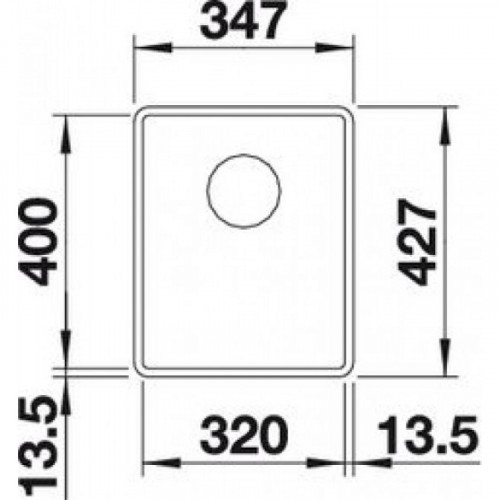 Кухонная мойка Blanco Subline 320-F, белый