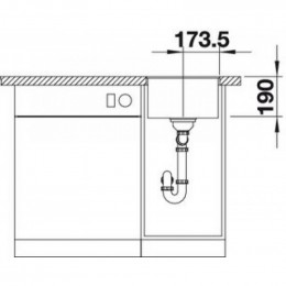 Кухонная мойка Blanco Subline 320-F, белый