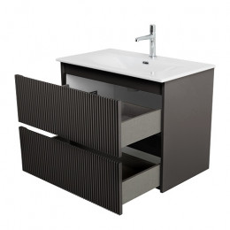 BelBagno Тумба с раковиной Uno 90 подвесная Темно-Серый матовый с раковиной BB-8099-90