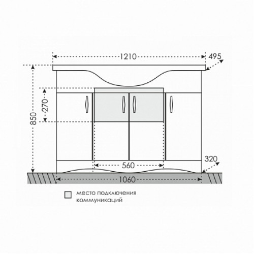 СанТа Мебель для ванной Верона 120