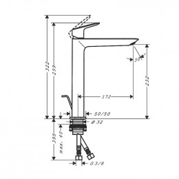 Смеситель для раковины Hansgrohe Logis Fine 71257000 хром