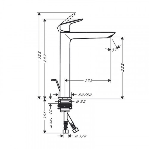 Смеситель для раковины Hansgrohe Logis Fine 71257000 хром