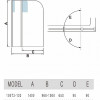 WeltWasser Шторка на ванну WW100 100T2-100