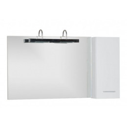 Зеркальный шкаф Aquanet Данте 110 R 00212374, белый