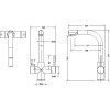 Смеситель для кухни Bravat Palace F729261BM-RUS черный матовый