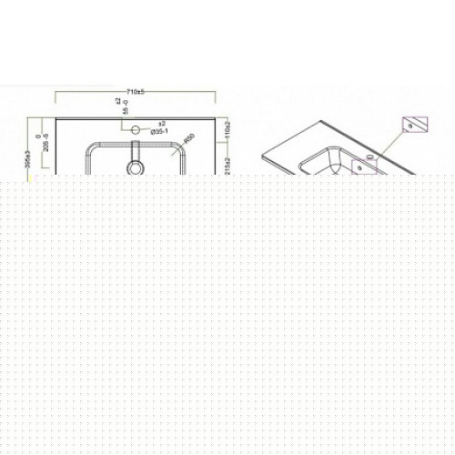 BelBagno Мебель для ванной ETNA 39 700 Bianco Lucido, BTN