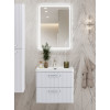 BelBagno Тумба с раковиной Due 50 подвесная Bianco Lucido ручки Хром полированный
