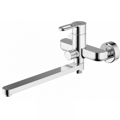 Смеситель для ванны c длинным изливом с аксессуарами Bravat Stream-D F637163C-LB