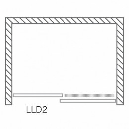 Roltechnik Душевая дверь LLD2/1400 transparent раздвижная