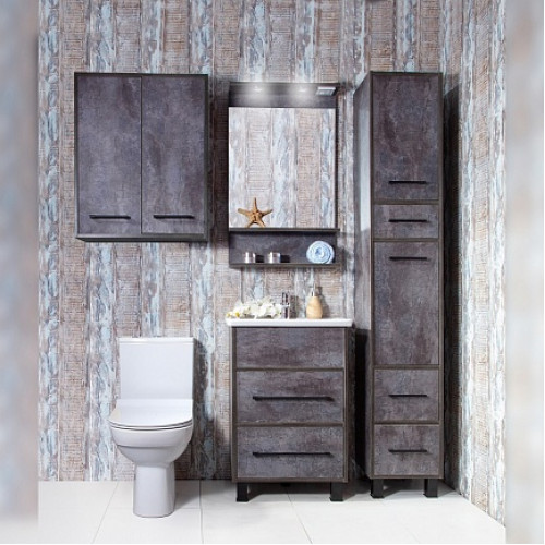 Бриклаер Мебель для ванной Чили 60 цемент