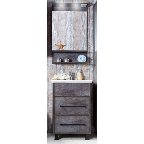 Бриклаер Мебель для ванной Чили 60 цемент