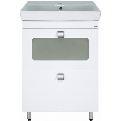 Misty Мебель для ванной Урал 60 L 2 ящика белая