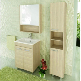 Зеркальный шкаф Comforty Марио 60 сосна лоредо