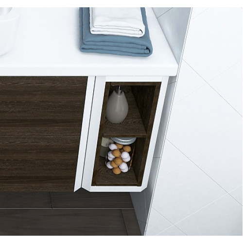 Акватон Тумба Брук 20 с открытой полкой, дуб феррара