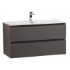 BelBagno Тумба с раковиной Kraft 80 подвесная Темно-Серый матовый с раковиной BB-8099-80