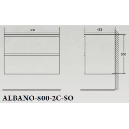 BelBagno Тумба с раковиной ALBANO 800 Pino Scania
