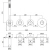 Смеситель с термостатом Paffoni Modular Box MDE000HG 285937 золото