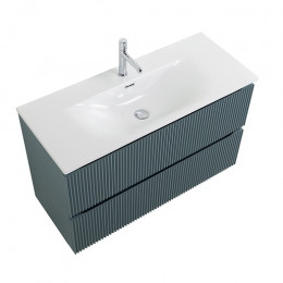 BelBagno Тумба с раковиной Uno mini 100 подвесная Голубой матовый с раковиной BB-8099-3-100
