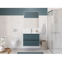 BelBagno Тумба с раковиной Uno mini 100 подвесная Голубой матовый с раковиной BB-8099-3-100