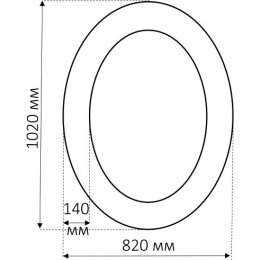 Misty Зеркало для ванной Аврора O.1076.PA.ZA col 131
