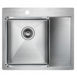 Мойка для кухни Paulmark Flank PM225951-BSL 59х51 сталь