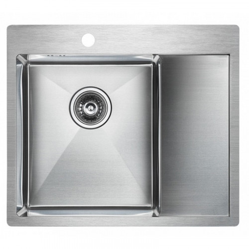 Мойка для кухни Paulmark Flank PM225951-BSL 59х51 сталь
