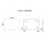 Misty Зеркало Неон 2 LED 100x80 сенсор на зеркале