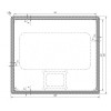 Зеркало Dreja Tiny LED 70/80