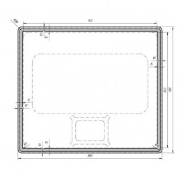 Зеркало Dreja Tiny LED 70/80