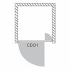 Roltechnik Душевая дверь "CDO1 800" bark