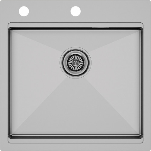 Мойка для кухни Paulmark Kroner Pro PM705151-BS 51x51 брашированная сталь