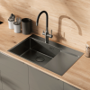 Мойка для кухни Lemark Kezadra 9936151 78x51 L графит