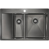 Мойка для кухни Paulmark Liga PM227851-GMR 78х51 вороненая сталь
