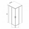 Aquanet  Душевой уголок Pleasure AE60-S-100x100U-BT 100x100