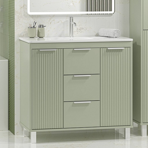 Brevita Тумба с раковиной Risacca Pistachio 90 фисташковый